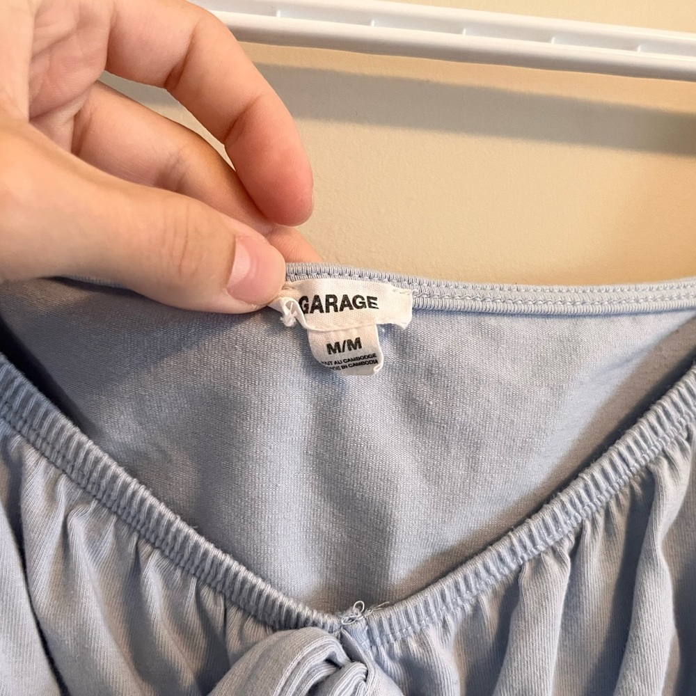 Garage Puff Sleeve Crop Top - Picture 7 of 8